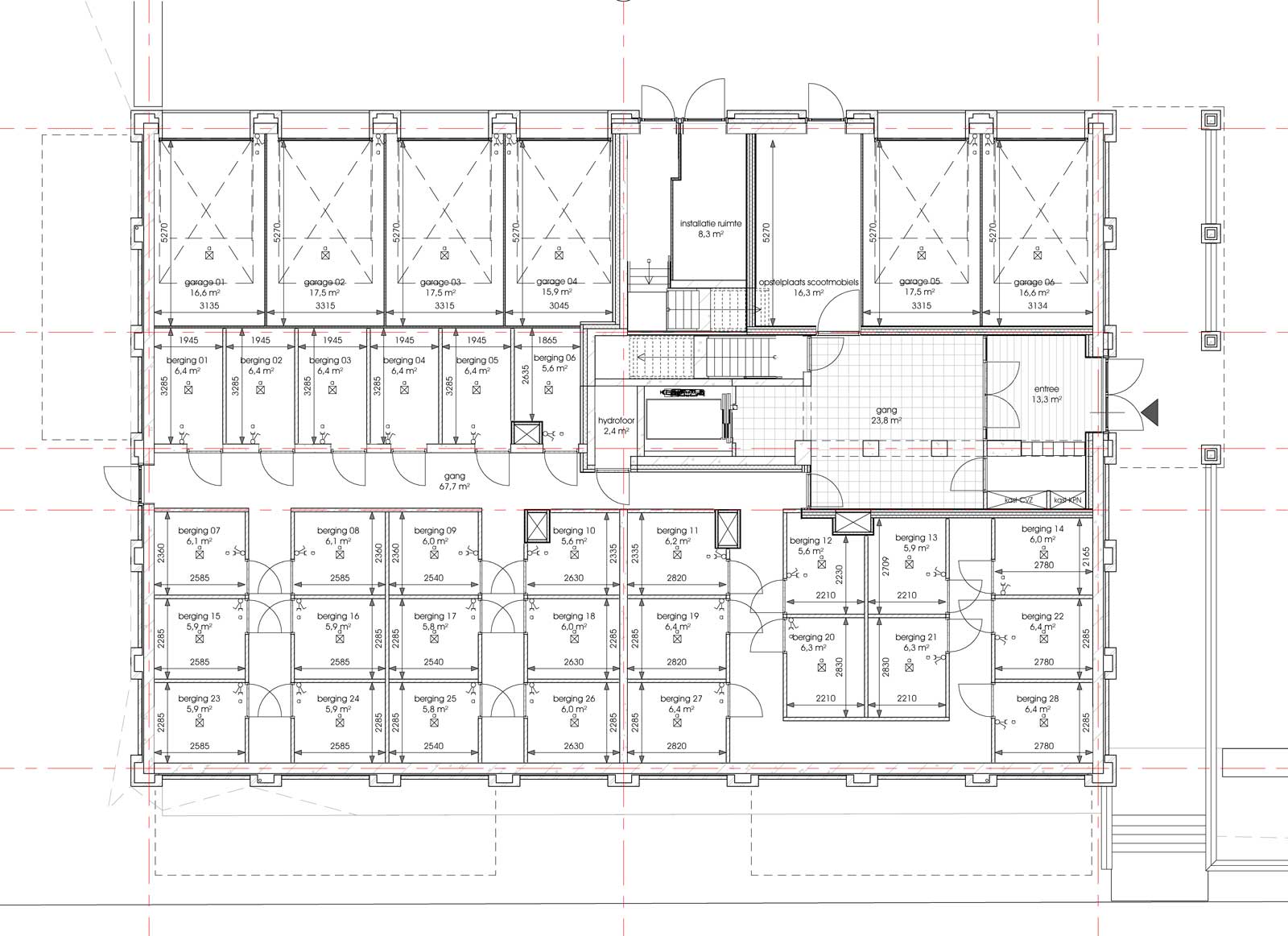 Ede residentie Enka appartementencomplex - Begane grond