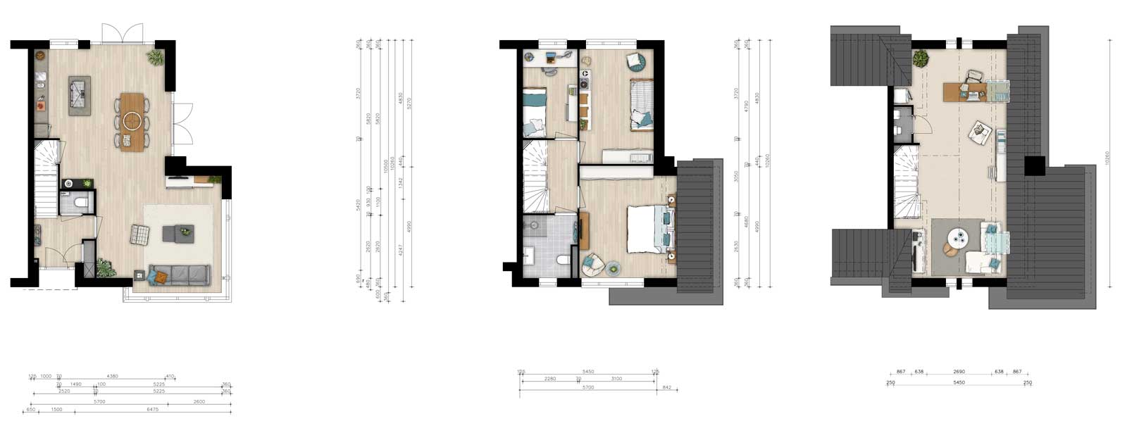 plattegronden hoekwoning - De Jonge Veenen 2 Moerkapelle