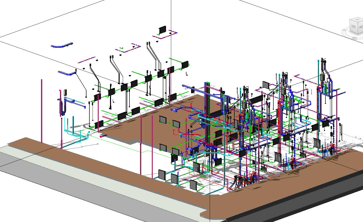 BIM model installaties - Utrecht De Novelle stadswoningen