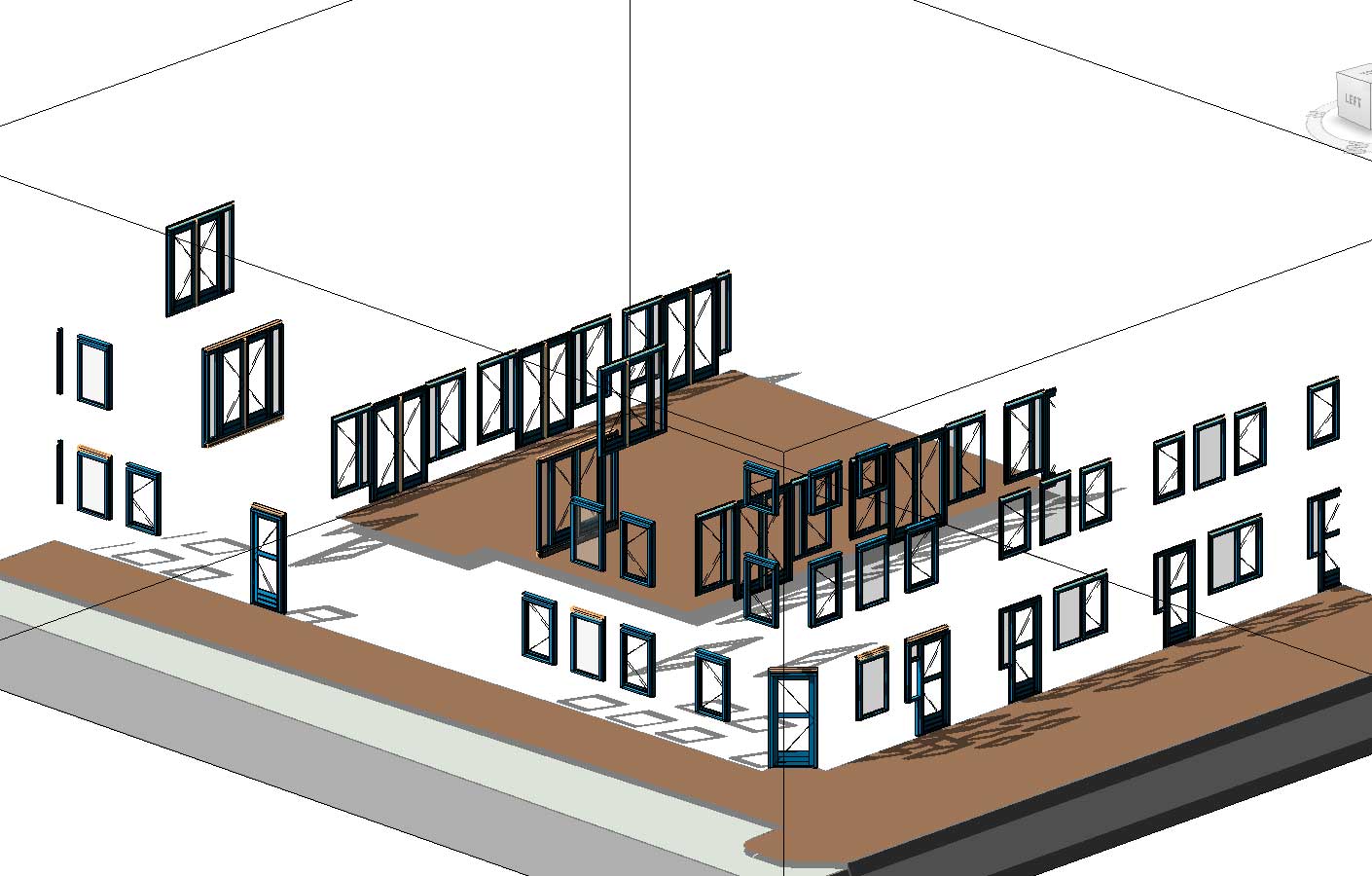 BIM model kozijnen - Utrecht De Novelle stadswoningen