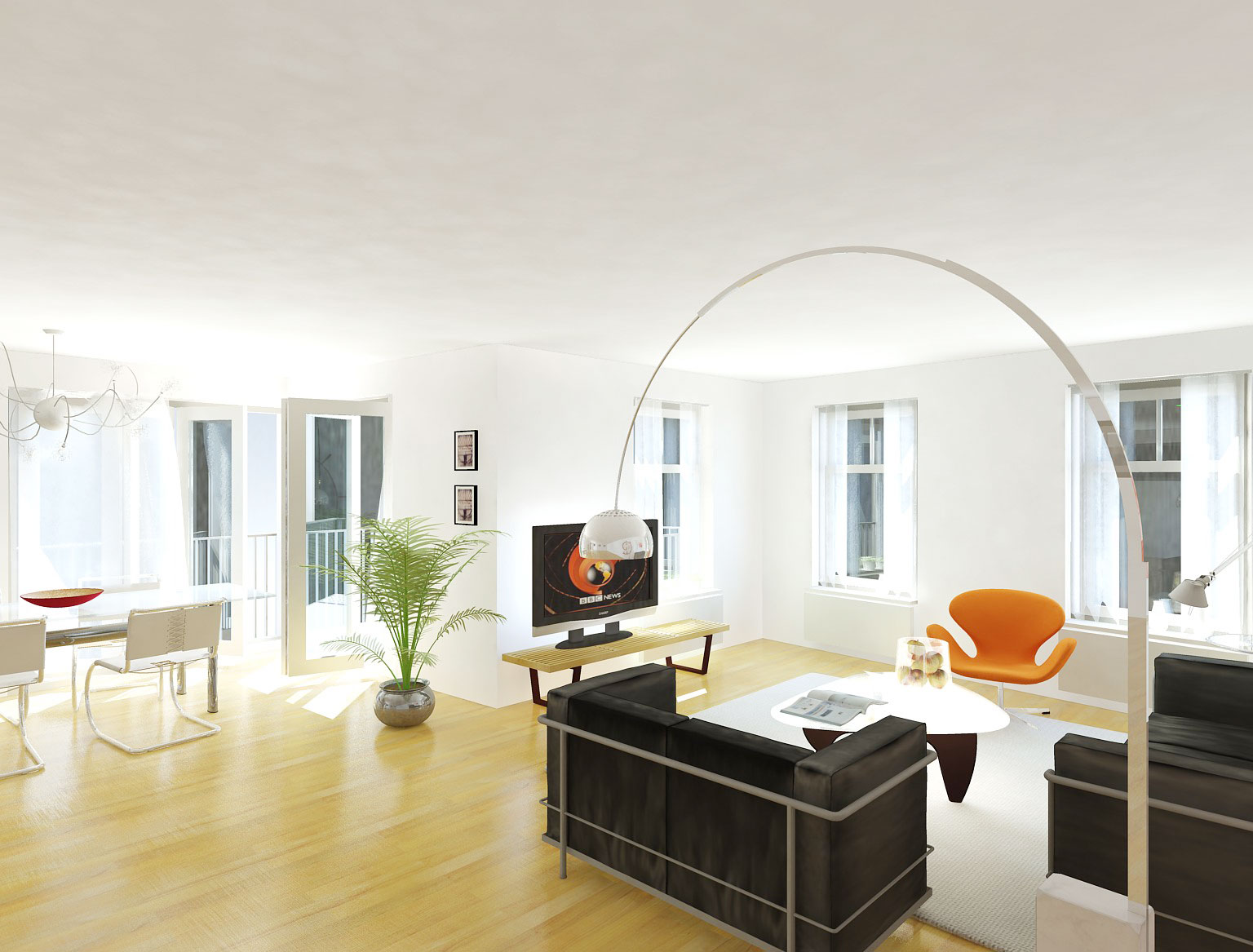 impressie interieur - woning met praktijkruimte Ooievaarsteeg Schiedam