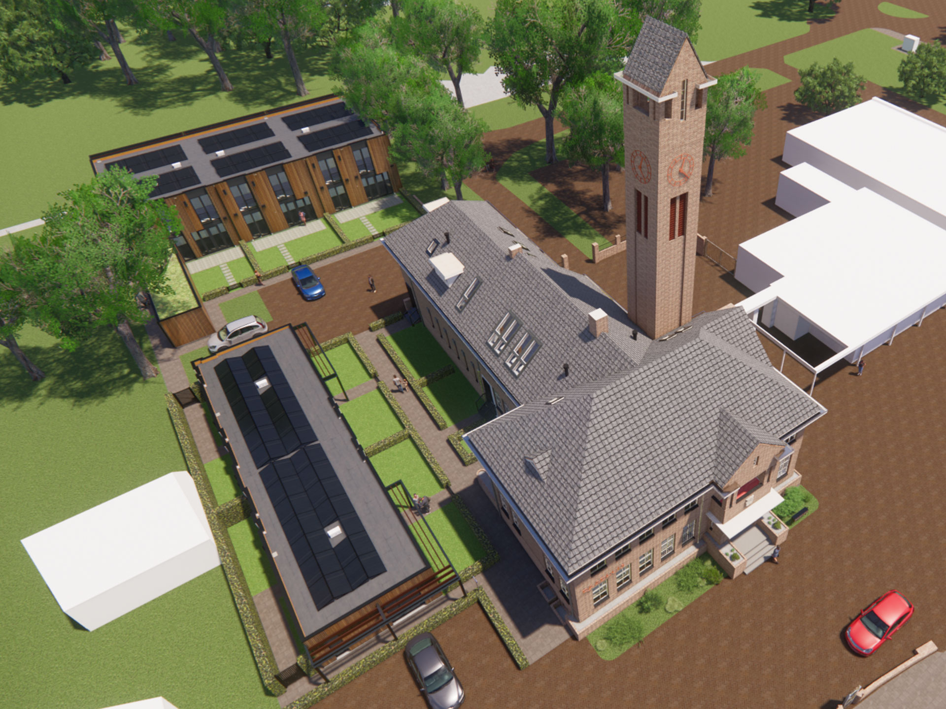 Nieuwe Pekela rijksmonument raadhuis transformatie dak