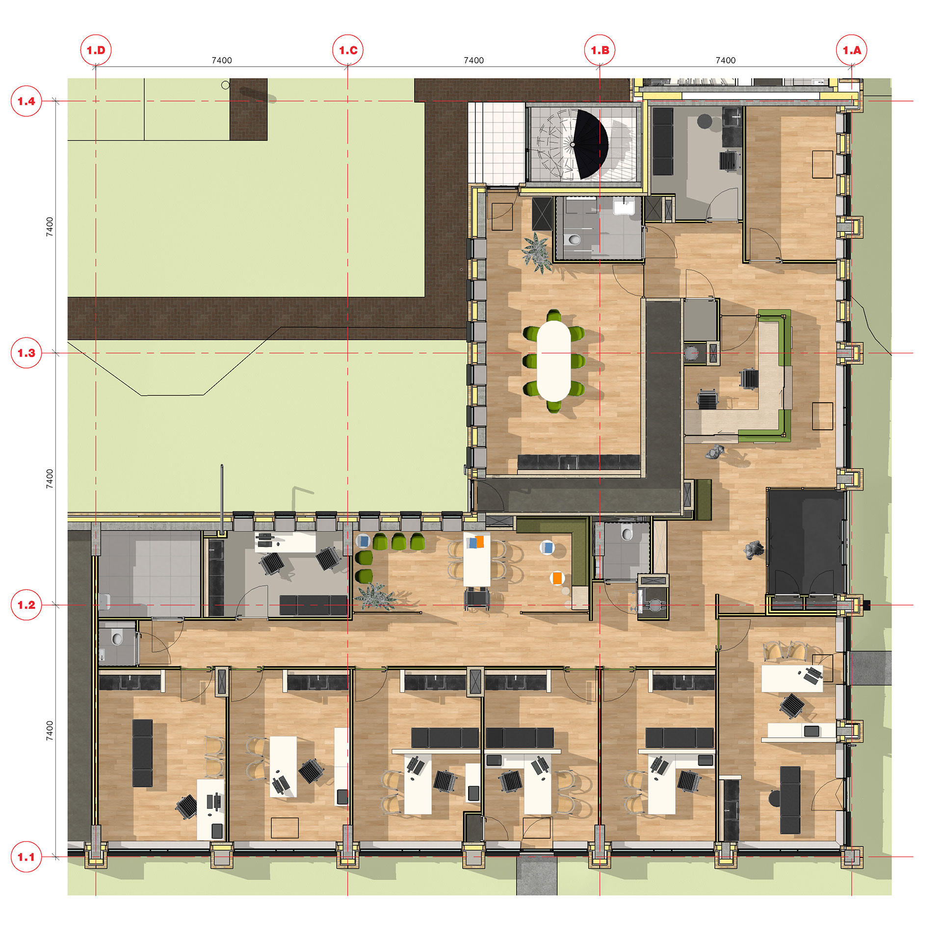 Huisartsenpraktijk Haringlocatie Delft plattegrond