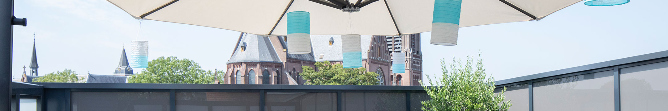Wonen boven winkels Woerden dakterras