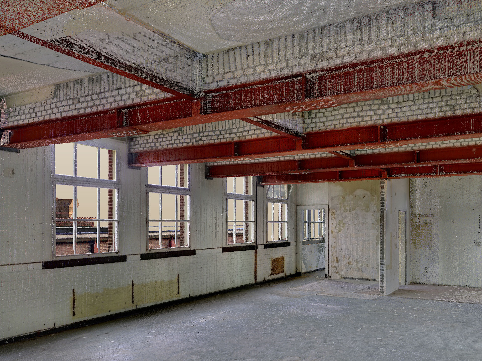 pointcloud cambrettes tweede verdieping bestaande toestand Eikenstein Zeist