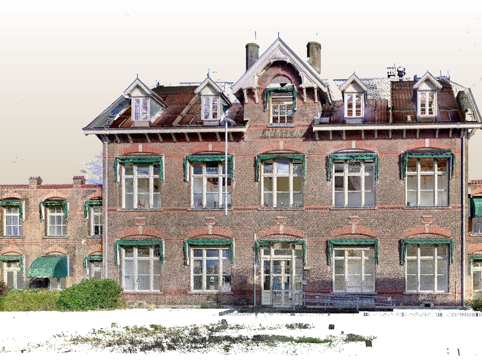 pointcloud voorgevel Eikenstein Zeist