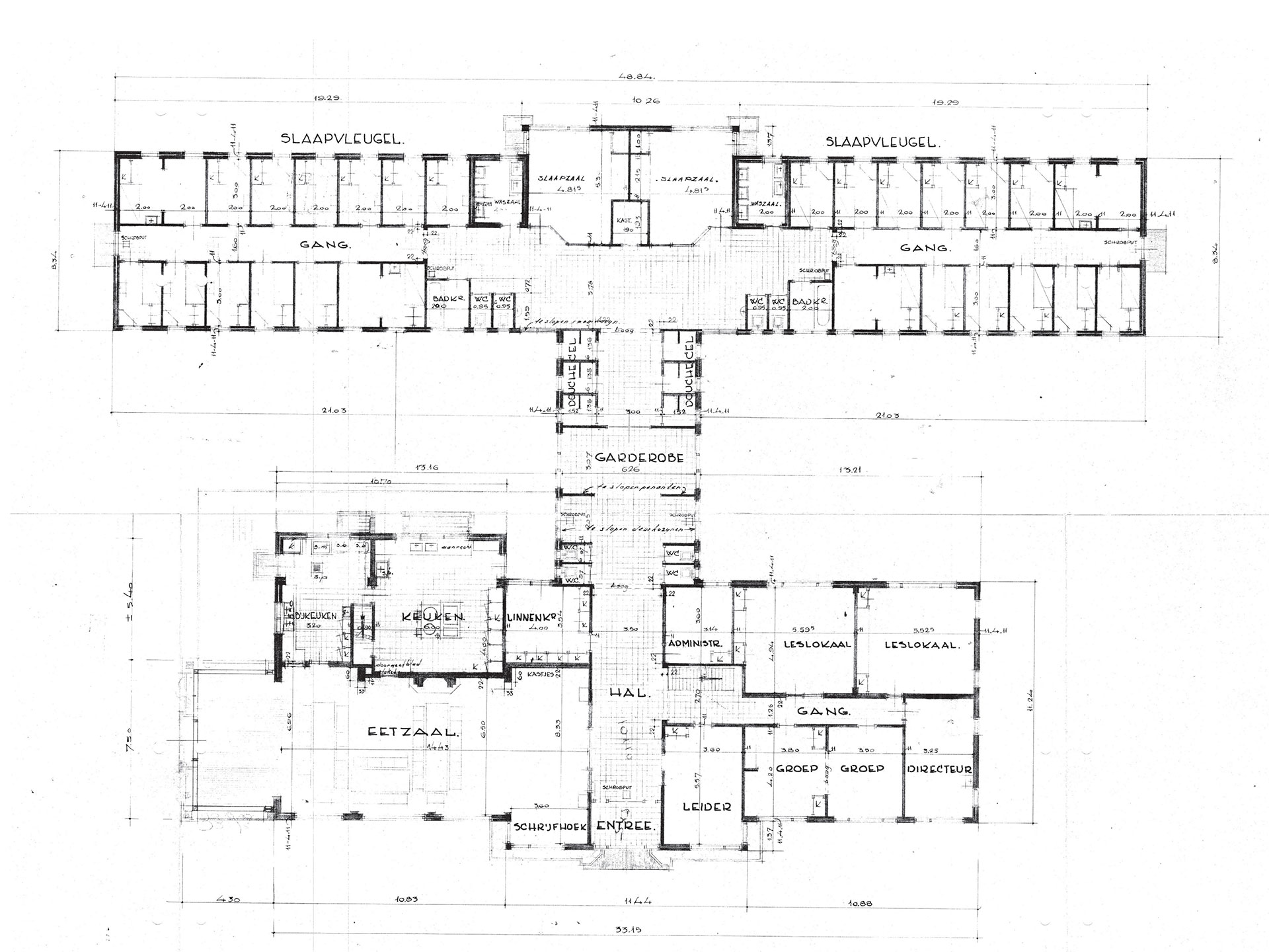 Hollandsche Raden herontwikkeling Hertenkamp zorglocatie archieftekening