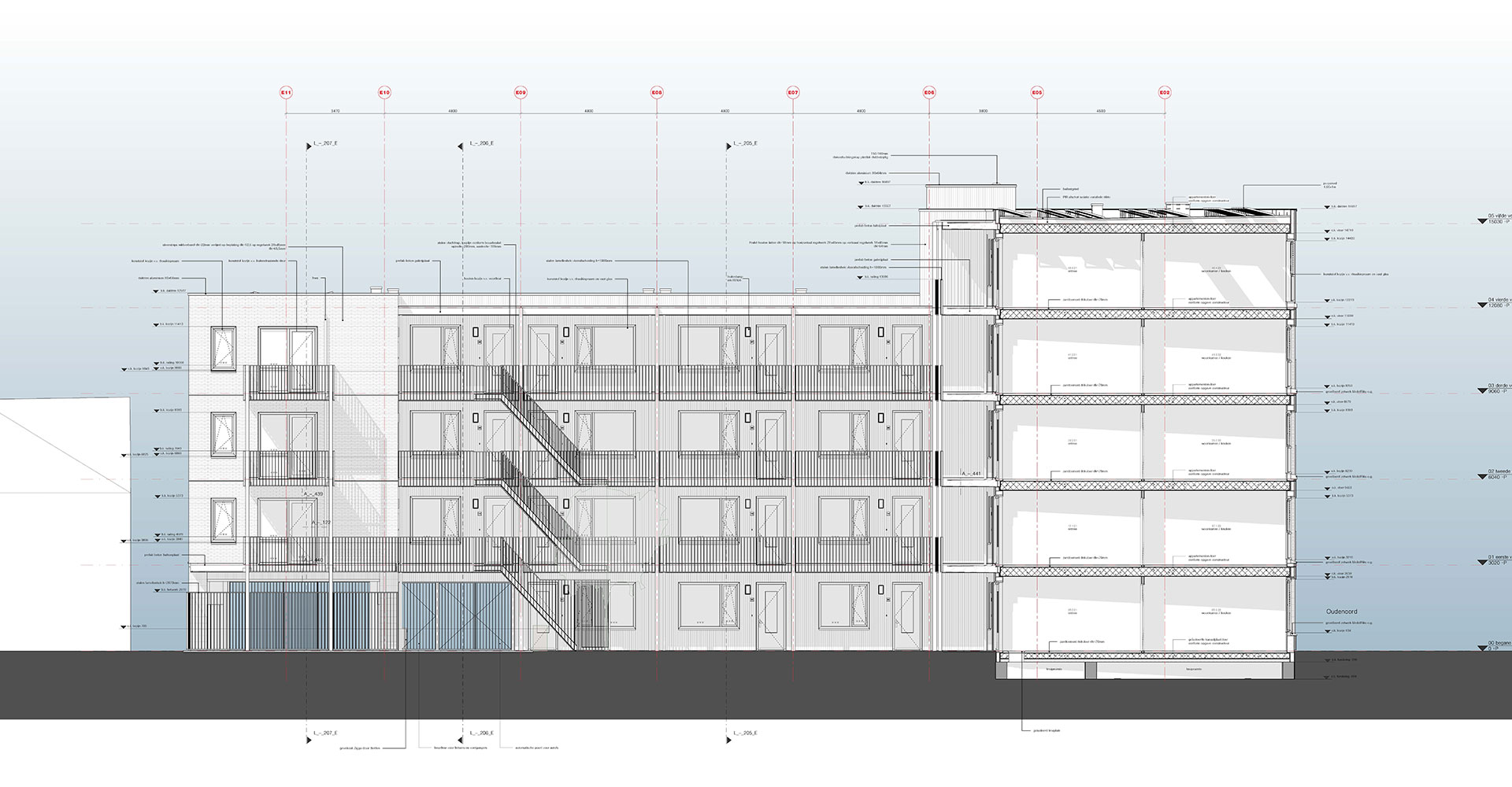 Oudenoord Utrecht binnengevel Otterstraat