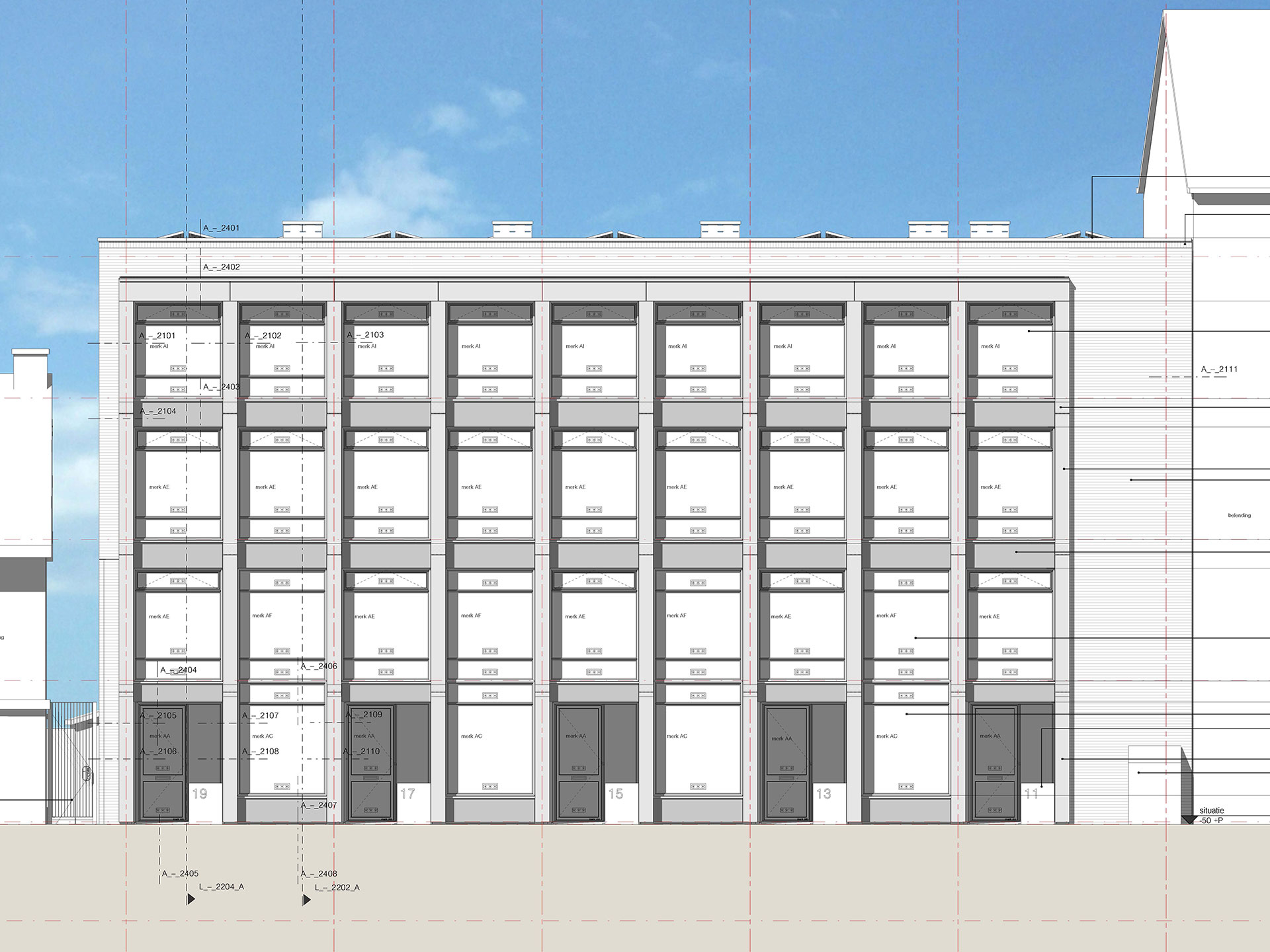 Herontwikkeling Oudenoord Utrecht 330 aanzicht voorgevel