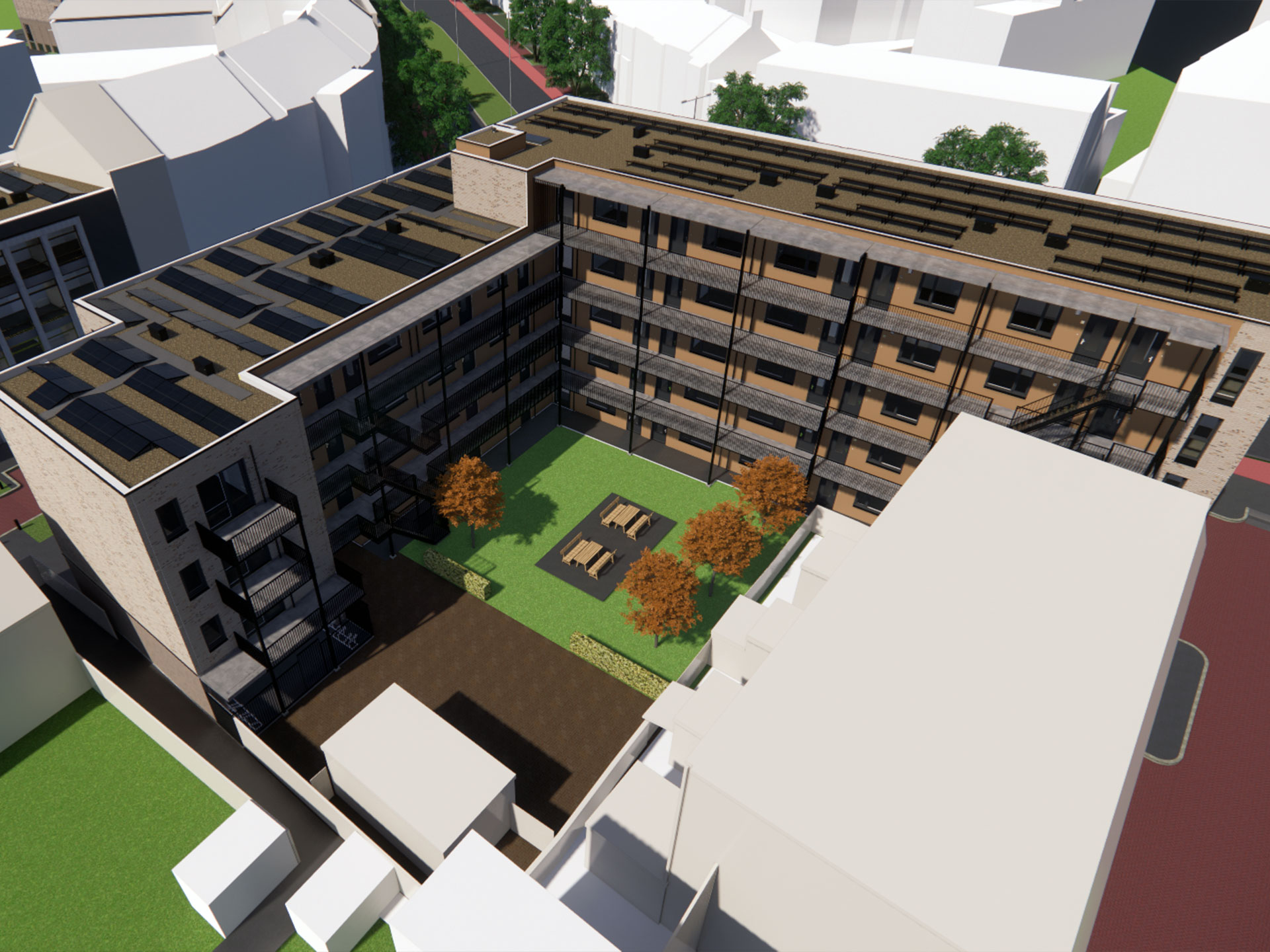 Herontwikkeling Oudenoord Utrecht Stroomstraat 10 perspectief vogelvlucht