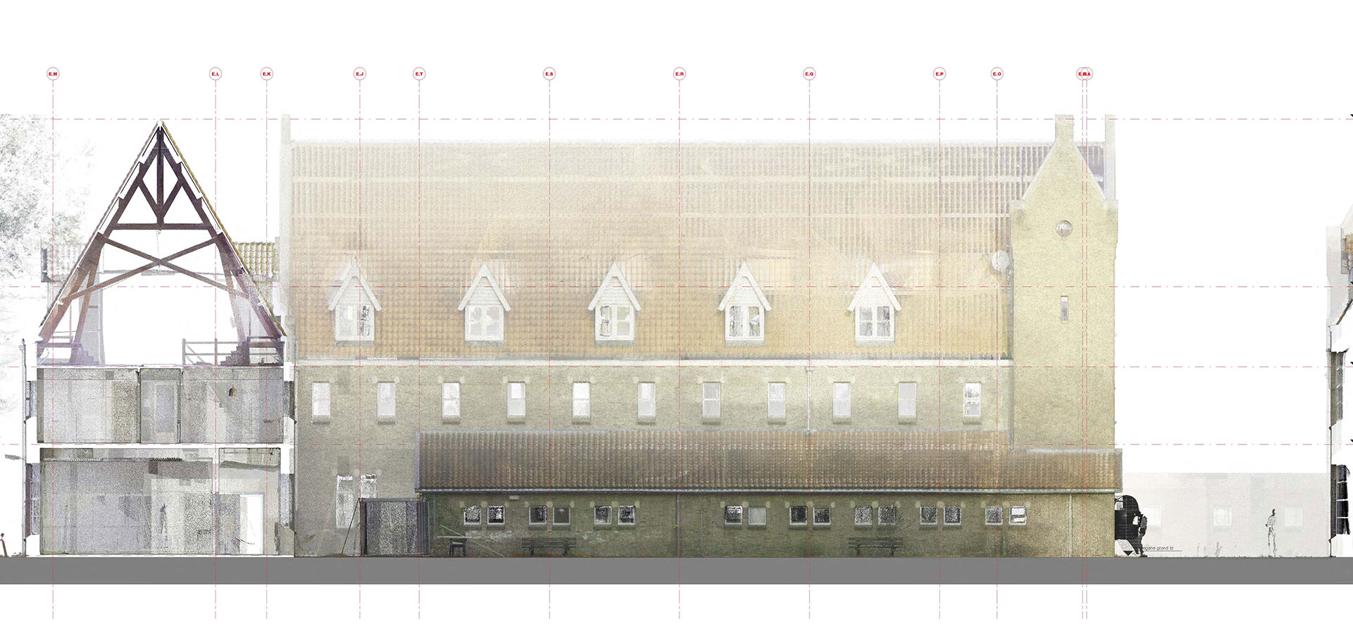 Eemklooster Amersfoort pointcloud gevel