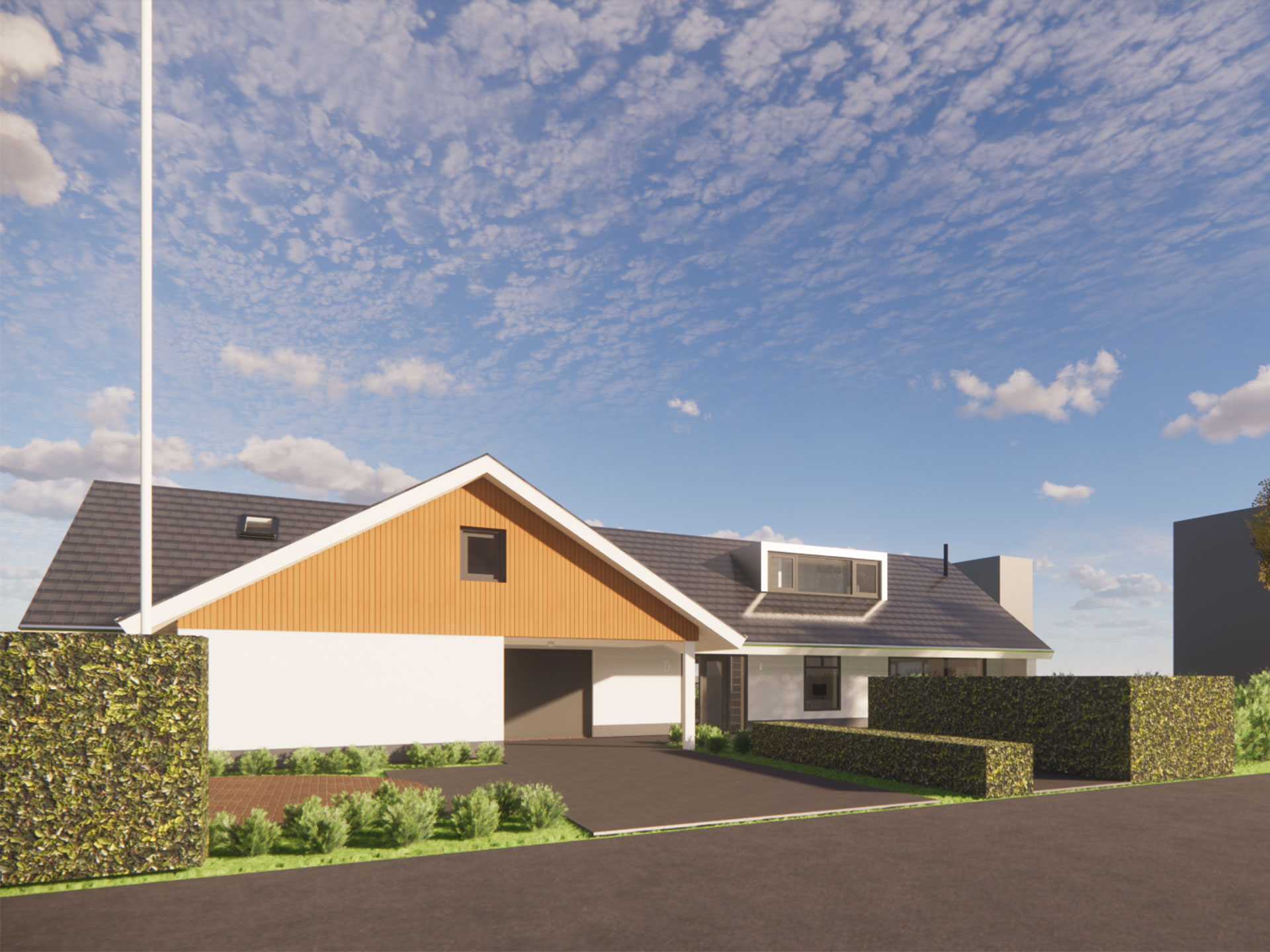 Gerealiseerde transformatie energieneutrale villa Dirk Bavolaan Bodegraven impressie