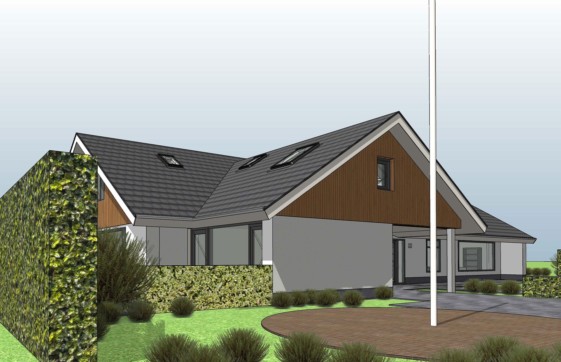 Gerealiseerde transformatie energieneutrale villa Dirk Bavolaan Bodegraven in perspectief