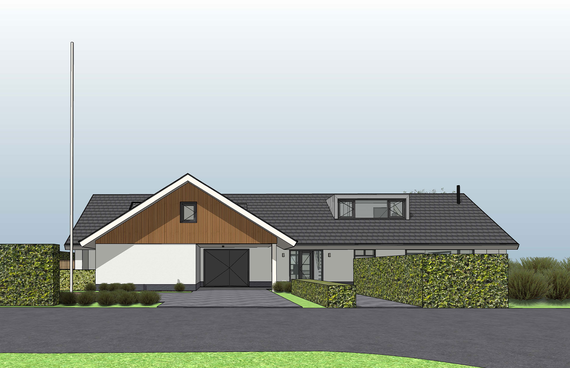 Gerealiseerde transformatie energieneutrale villa Dirk Bavolaan Bodegraven in perspectief