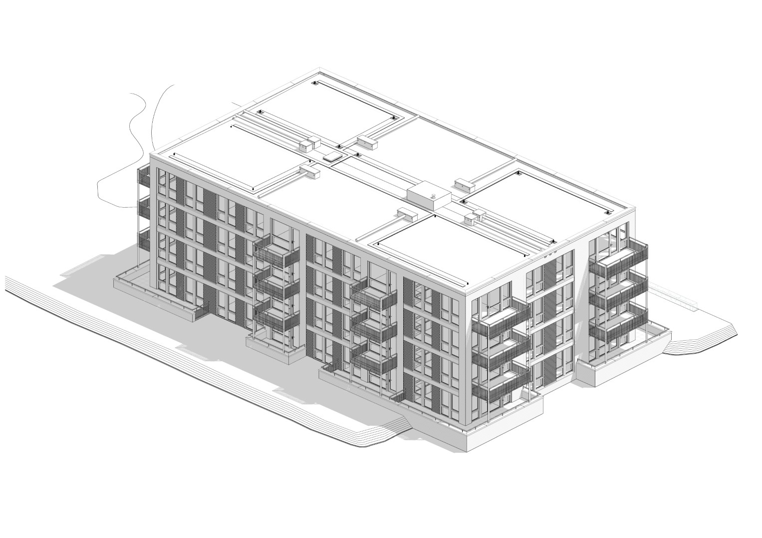 Woongebouw woonpartners Moerkapelle isometrie
