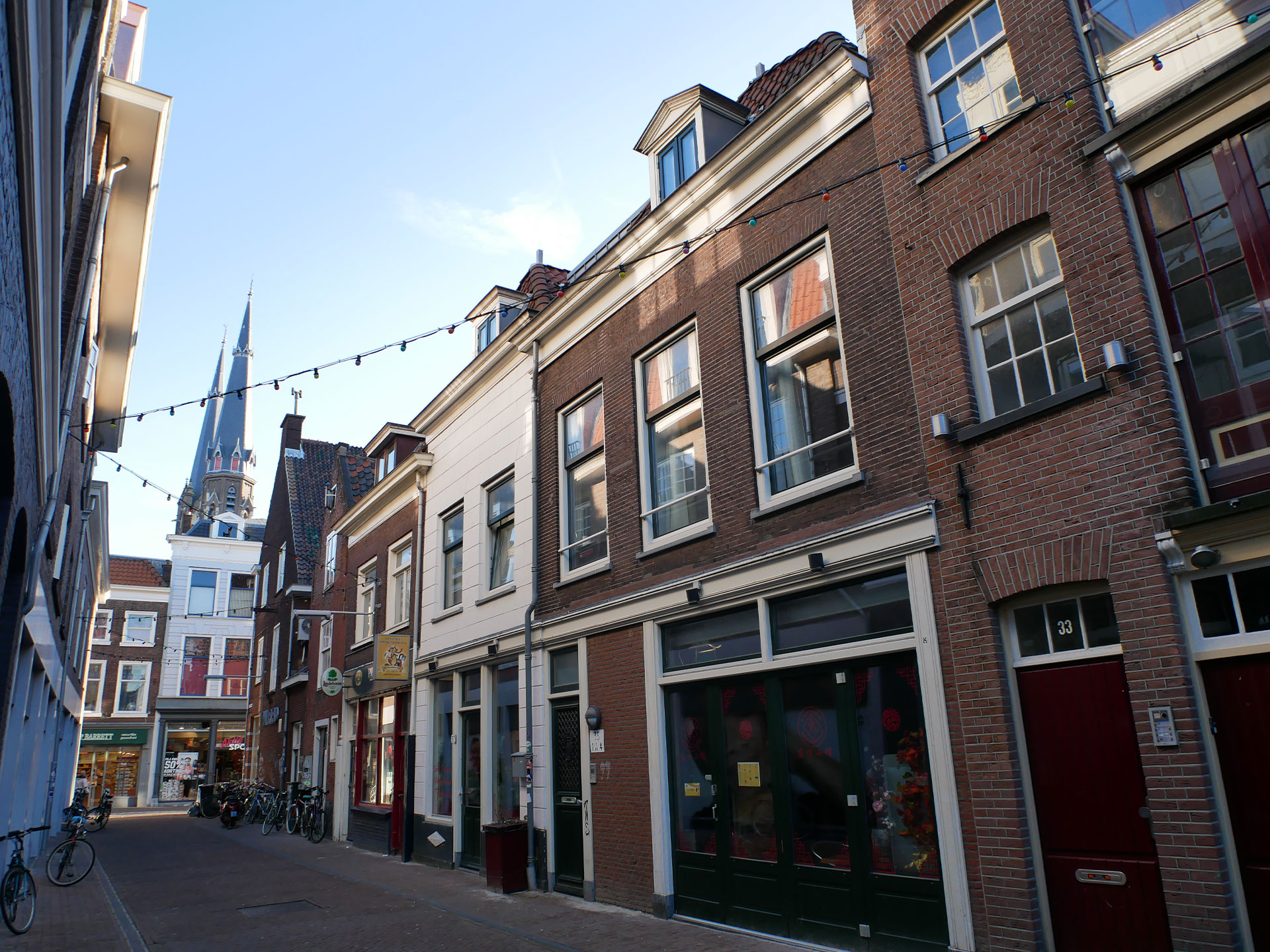 Revitalisering Kromstraat Delft wonen boven winkels gerealiseerd gevel